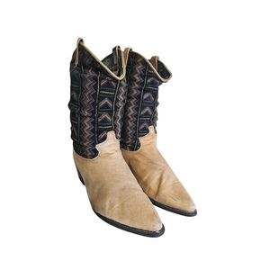 Vintage Dingo Aztec Western Cowboy Boots Size 8